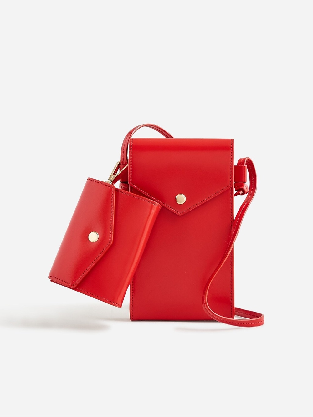 JCREW Red Women's Crossbody Wallet Purse
